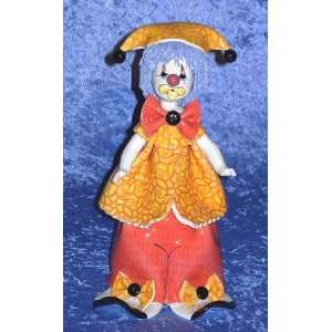  Zampiva Clown with Yellow Hat Figurine