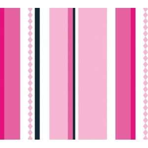 Pink Pinstripe Fitted Crib Sheet