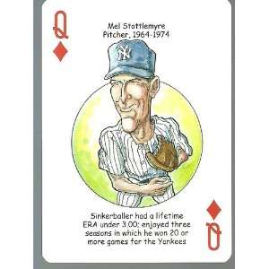  MEL STOTTLEMYRE   Oddball NEW YORK YANKEES Playing Card 