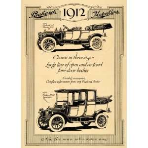  1911 Ad 1912 Packard 30 Touring Motor Car 18 Landaulet 