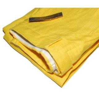  Polo Ralph Lauren Mens Yellow Linen Dress Pants: Clothing