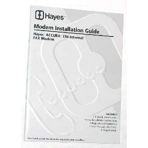  Hayes Accura 336 Internal Fax Modem Installation Guide 
