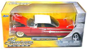 Jada Toys 1960 Red Chevy Impala 1:24 Scale (Red)  