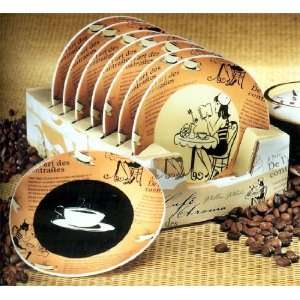 Cafe Aroma Plate Pillar Holder   5d (Espresso Cup)