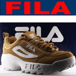FILA shoes DISRUPTOR II Fb/Syn wheat SUEDE US 9.5  