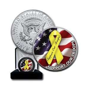  Support Our Troops   Colorized Half Dollar Toys & Games
