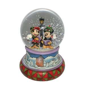  Disney Traditions Mickey Caroling Waterball (musical 