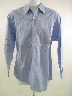 BROOKS BROTHERS Mens Blue White Checkered Shirt Size L  