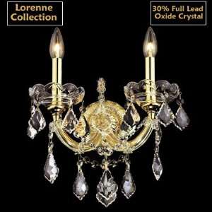   CD3070G Wall Sconce Solid Brass Lead Oxide Crystal