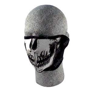  ZANheadgear Neoprene 1/2 Face Mask, Skull Face: Automotive