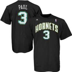   Hornets #3 Chris Paul Black Basketball T shirt: Sports & Outdoors