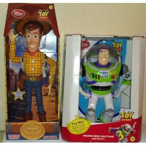  Toy Story Talking WOODY & BUZZ LIGHTYEAR Doll action 