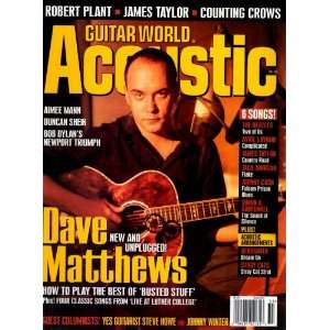   Dave Matthews, Robert Plant Guitar World Acoustic Magazine. Books