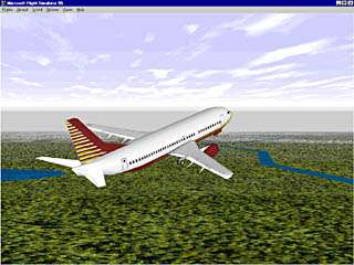 MS Flight Simulator 5.0 PC plane simulation game! 3.5  