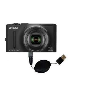 Retractable USB Cable for the Nikon Coolpix S8100 with 