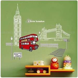   London Adhesive Removable Wall Decor Accents Stickers Decals & Vinyl