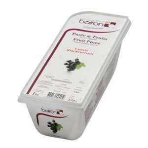 French Frozen Fruit Puree, Black Currant Grocery & Gourmet Food