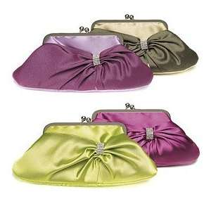  Convertible Satin Clutch Purse with Crystal Wrap   Wild 
