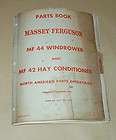 Massey Ferguson MF1 hay baler parts book catalog manual