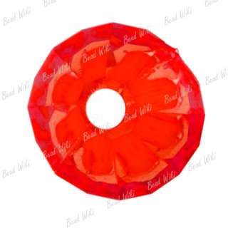 380 Red Faceted Bicone Spacer Acrylic Plastic Bead AR96  
