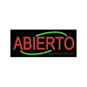  Open Abierto Neon Sign 10 x 24