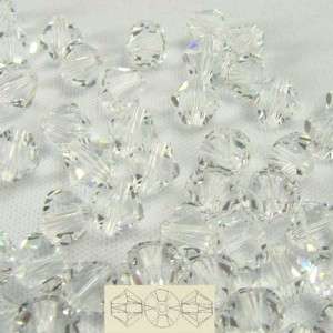 400 Swarovski 5328 4mm Crystal Clear Xillion Beads NEW  