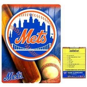  MLB New York Mets Clip Board: Sports & Outdoors