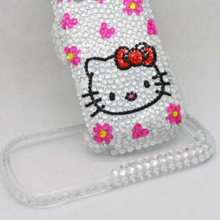   Diamond Silver Kitty Hard Case Cover For Samsung Intensity II 2 U460