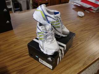 Adidas Allegra 4 Mens Running Shoes Wht/Blu/Sil 8 NIB 885581652264 