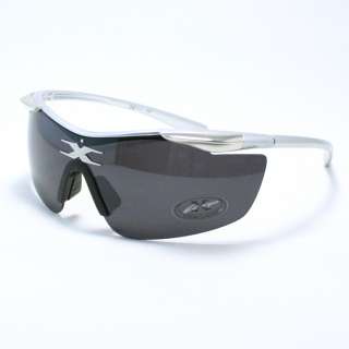 ALL SPORTS/OUTDOOR Wrap around Mens Sunglasses SILVER  