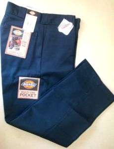 dickies mens 34x36 navy cell phone work pants tall new  