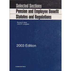   and Employee Benefit Statutes and Regulations, 2003 Ed. (Supplement