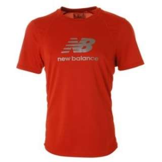 New Balance Mens Red Reflective Running T Shirt S M L  