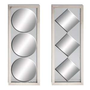  Modern Mirror Wall Panels (Set of 2)