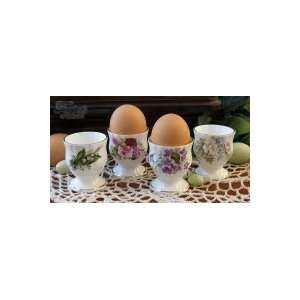 Heirloom Somerset Assortment Bone China Egg Cups:  Kitchen 