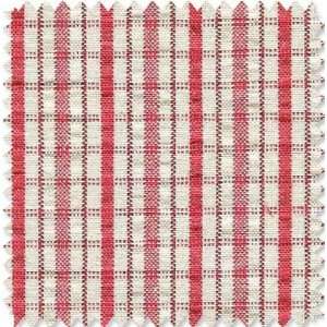  Red Seersucker Check Fabric Arts, Crafts & Sewing