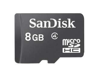 Sandisk 8GB 8 GB Micro SD SDHC Class 4 Memory Card with SD Adapter 