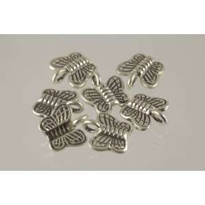  Butterfly Thai Sterling Silver Charms Karen Handmade From Thailand 