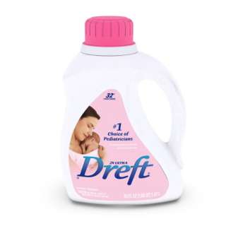 Dreft 2x Ultra Baby Liquid Laundry Detergent, 50 Ounce (Pack of 2 