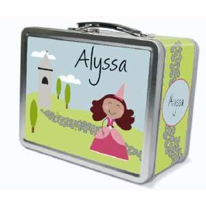  Brown Hair Glam Princess Personalized Lunch Box Kitchen 
