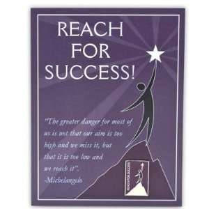  Reach For Success Quote Card & Pin 