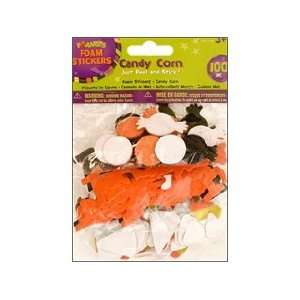   Foamies Sticker Halloween Candy Corn 100pc Arts, Crafts & Sewing