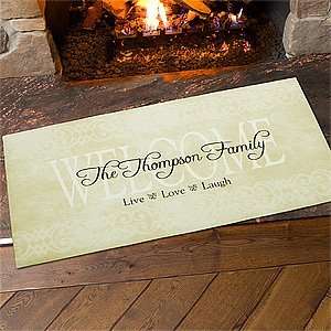 Personalized Oversized Door Mats   Live Love and Laugh 
