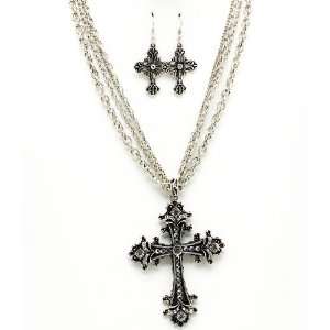  Gothic Victorian Vintage Design Cross Necklace with 