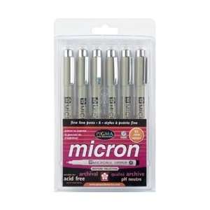  Pigma Micron Pen Set #05 0.45mm 6/Pkg by Sakura: Arts, Crafts & Sewing
