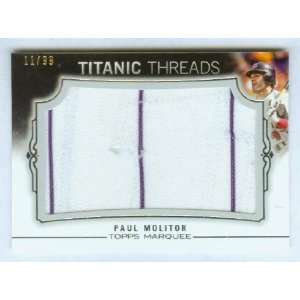 2011 Topps Marquee Baseball Titanic Threads Game Worn Jersey Swatch 