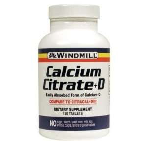  Windmill  Calcium Citrate with Vitamin D, 120 Tablets 