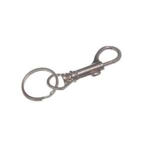 HIPSTER JAILORS KEY RING CLIP ON CLASP NICKEL PLATED STEEL ( pack of 1 