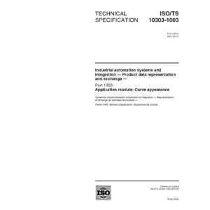   1003 Application module Curve appearance ISO/TC 184/SC 4 Books