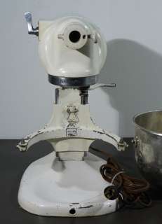 Kitchen Aid Model G Mixer With 2 Bowls and Whip  